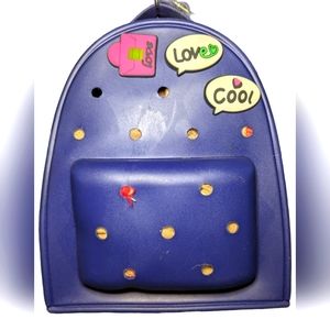 💙Kimchi💙 Blue / Black croc backpack waterproof